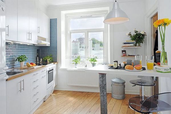 典型简约实用北欧风 瑞典家居厨房图片