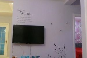 手绘客厅电视背景墙怎么装修