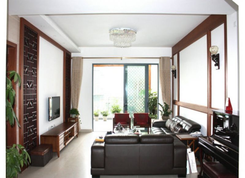 125平三居室现代简约型中式装修