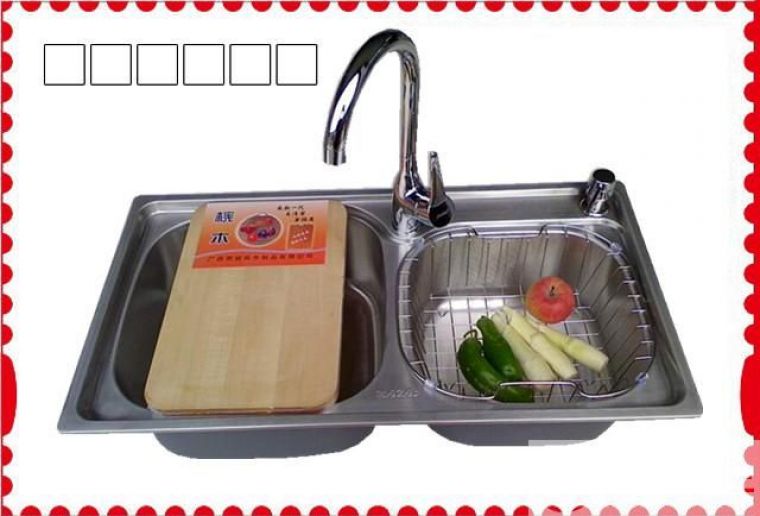 中国著名品牌 孖宝304 不锈钢水槽 洗菜盆 一体成型 厨房10件套装