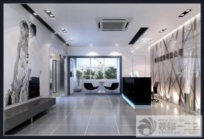 公司前臺(tái)背景墻 接待臺(tái)設(shè)計(jì) 背景墻造型 背景墻設(shè)計(jì) 藝術(shù)玻璃背景墻 石膏板吊頂 吊頂設(shè)計(jì) 射燈 燈帶 辦公室燈具 灰色地磚 白色墻面 墻面設(shè)計(jì) 背景畫 玻璃｜鏡 裝飾品 休閑創(chuàng)意椅子 轉(zhuǎn)椅 長(zhǎng)凳 白色門 隱形門 