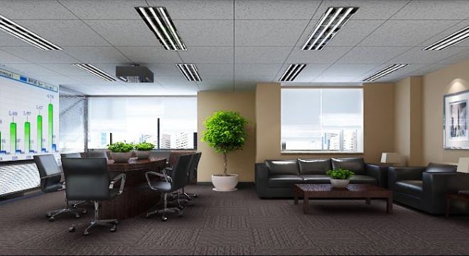 东城区富华大厦办公室245平米现代风格装修效果图
