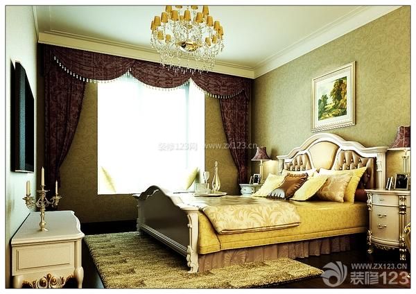 现代家居卧室装饰实景图