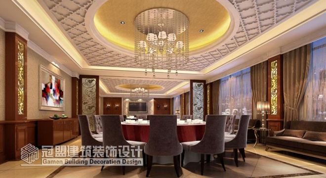 福州市招待所改造为酒店1500平米欧式风格