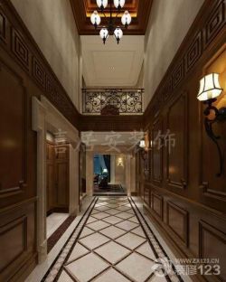 最新木饰面板墙面设计效果图_装修123效果图