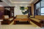 中式大户型沙发背景墙设计图片