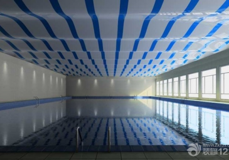 闵行区游泳馆软膜天花吊顶418平米现代风格