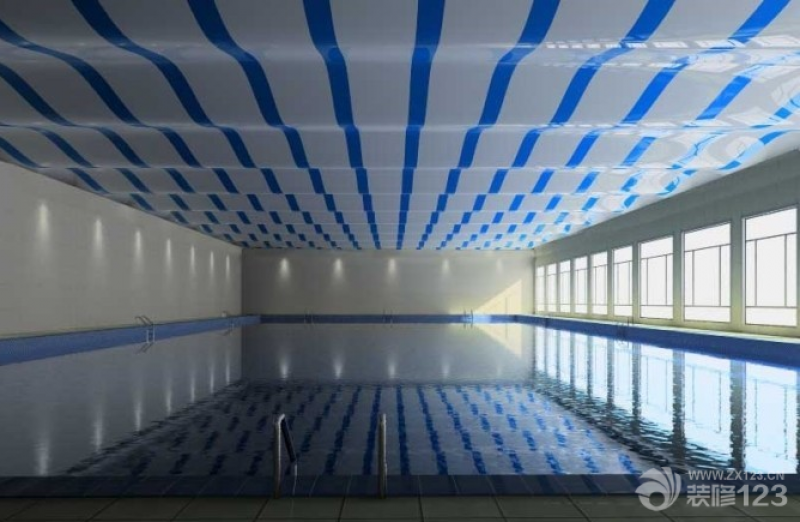 闵行区游泳馆软膜天花吊顶418平米现代风格