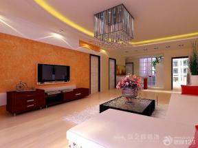 現(xiàn)代風(fēng)格房屋客廳壓紋壁紙效果圖
