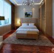 简约风格设计卧室红木色木地板装修效果图