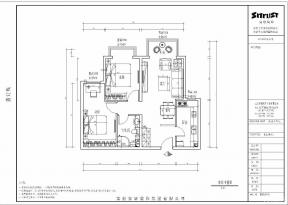 鵬潤伊頓公館88平米平面圖