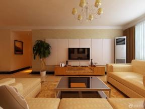 现代简约风格 三室两厅装修设计 家装客厅设计 转角沙发 