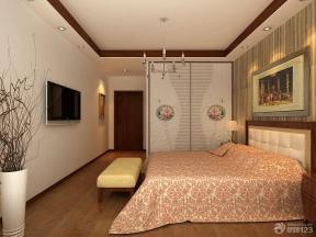 新中式风格 三室两厅装修设计 主卧室设计 卧室颜色搭配 