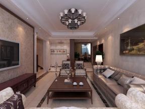 现代欧式风格 复式装修设计 时尚客厅 简欧客厅 
