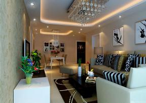 现代简约风格 三室两厅 客厅墙画 客厅装修设计 组合沙发 软沙发 