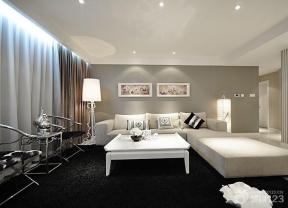 现代简约风格 时尚客厅 客厅装修设计 组合沙发 转角沙发 