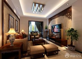 中式风格设计 中式家具摆放 两室两厅 时尚客厅 客厅装修设计 电视柜 沙发背景墙 电视背景墙 背景墙设计 组合沙发 沙发椅 