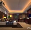 新中式酒店卧室颜色搭配装修设计效果图