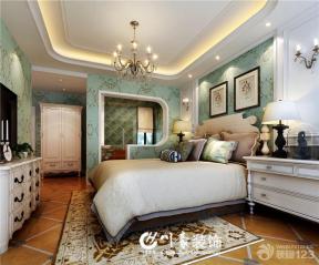 欧式新古典风格 主卧室设计 卧室装修颜色 背景墙设计 