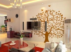 现代设计风格 电视背景墙 墙面装饰 大客厅 