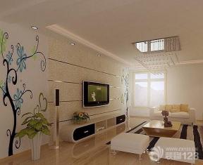 现代设计风格 电视背景墙 墙面装饰 大客厅 