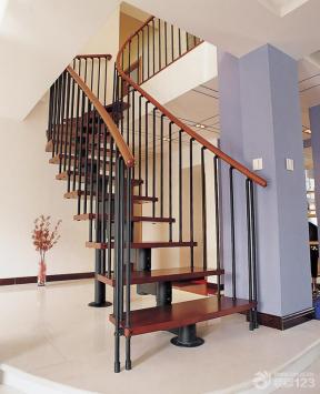 现代设计风格 弧形梯 家用楼梯 