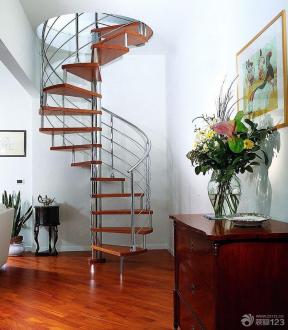 简约风格设计 现代简约风格 螺旋梯 楼梯扶手 木楼梯 
