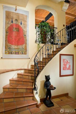 简欧式 欧式装饰 楼梯设计 楼梯立柱 钢筋混凝土楼梯 
