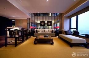 新中式风格 大客厅 客厅装修设计 