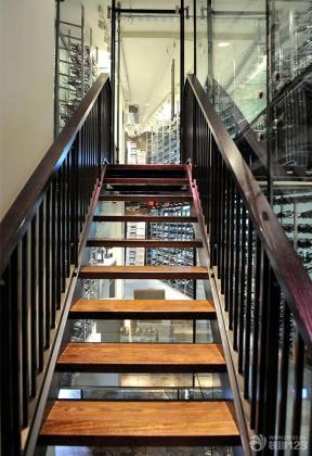 简约风格设计 简约装修设计 实木楼梯 楼梯立柱 楼梯扶手 