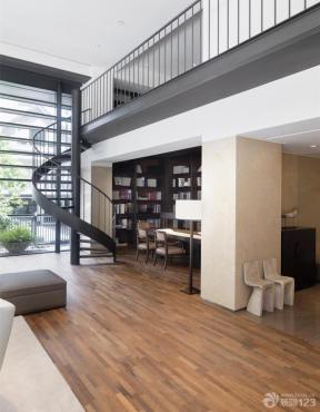 现代设计风格 现代客厅 螺旋梯 楼梯设计 