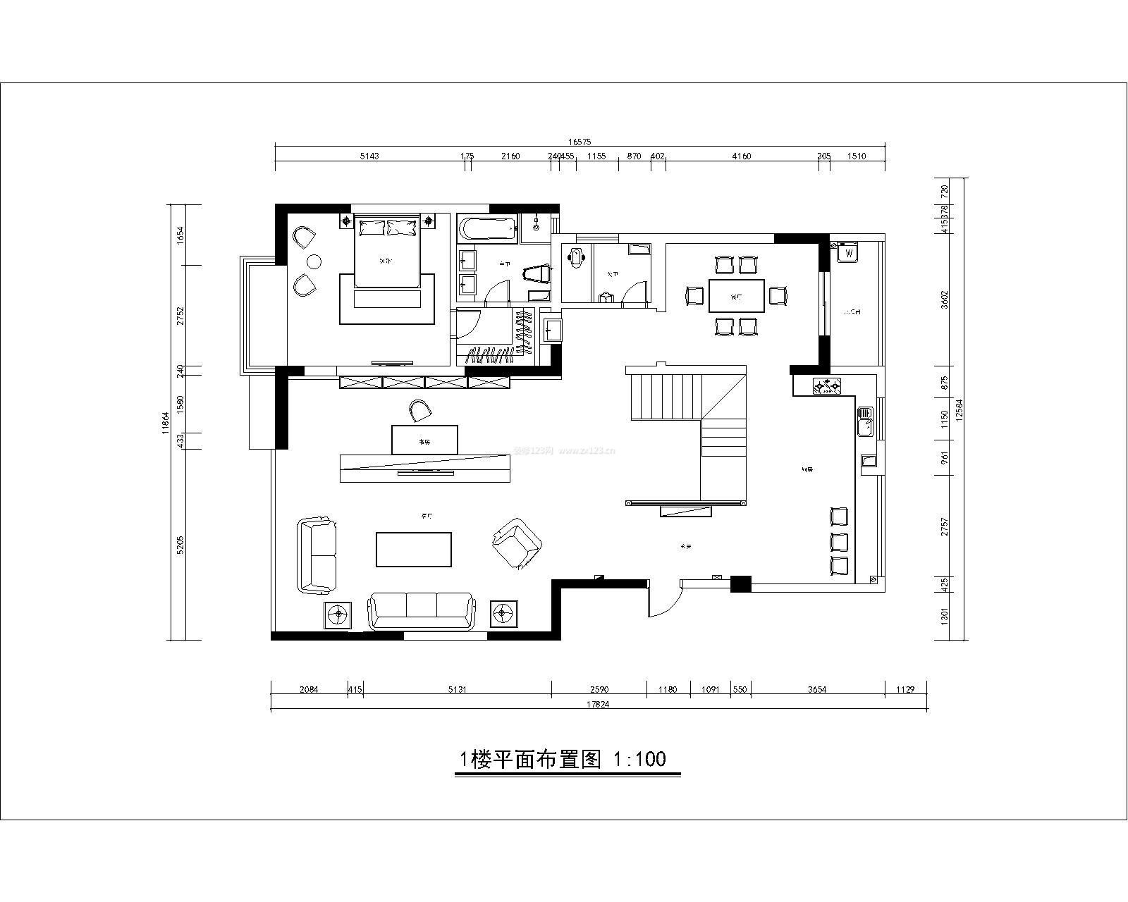 西安创艺装饰装修—别墅装修效果图现代简约风格