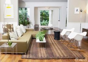 现代设计风格 现代客厅 20平米客厅 休闲创意椅子 边几 
