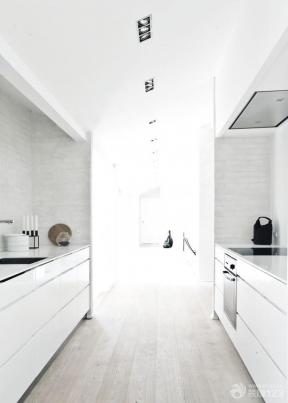 简约风格设计 白色橱柜 厨房装修风格 厨房橱柜 半敞开式厨房 