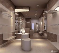 现代简约10平米服装店男装店面实景图