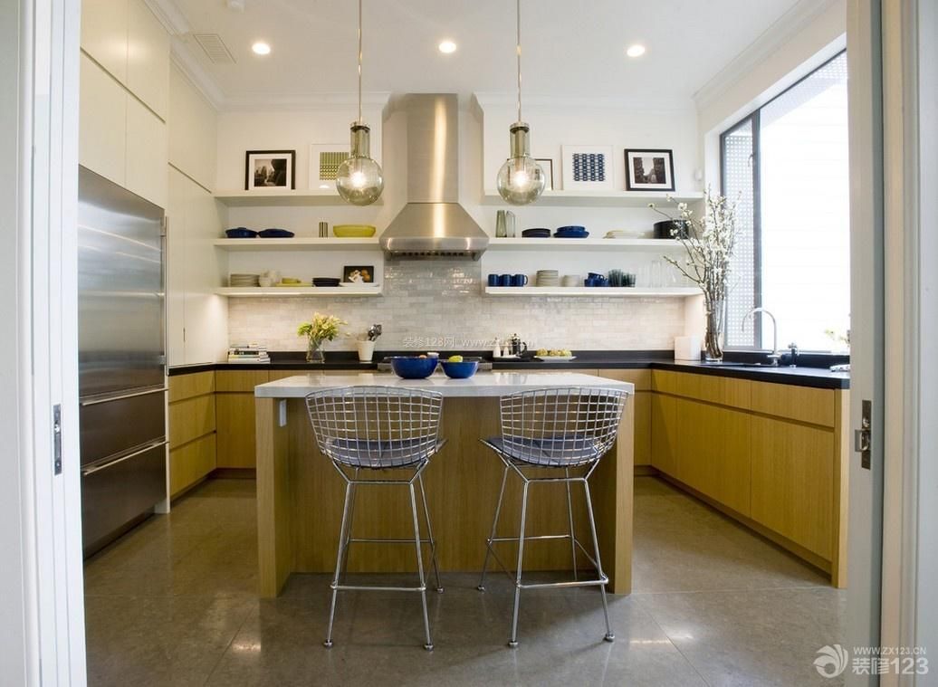 现代简约60平米两室一厅最新厨房装修效果图