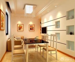 现代设计风格 两居室装修效果图大全 两室一厅 时尚餐厅 特色餐厅 餐桌 