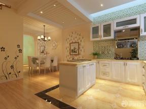 田园风格家居 厨房设计 90平米 两室两厅 两居室装修效果图大全 