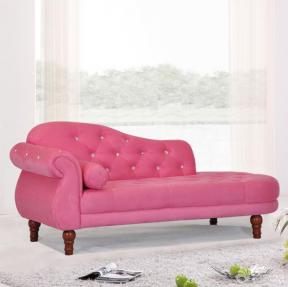 粉色简约欧式风格小户型多功能沙发床效果图