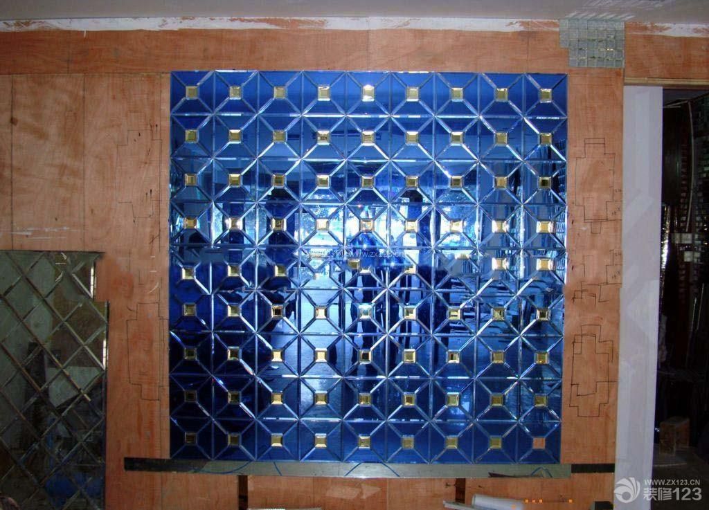 地中海玻璃马赛克背景墙装饰效果图