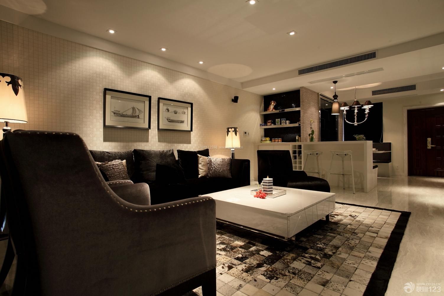 2013家装客厅效果图 简约风格设计 