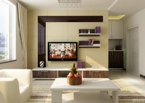 现代设计风格 电视背景墙 90平米 三室一厅 三室两厅装修设计 