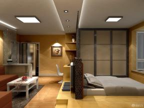 现代设计风格42平米一居室装修效果图