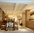 中式家居260平米两层别墅餐厅装饰效果图