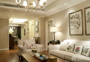 现代设计风格 布艺沙发 90平米 三室两厅装修设计 