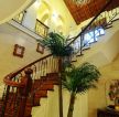 美式风格别墅室内楼梯设计效果图片