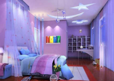 紫色小户型婚房装修设计，属于爱的成熟和朦胧