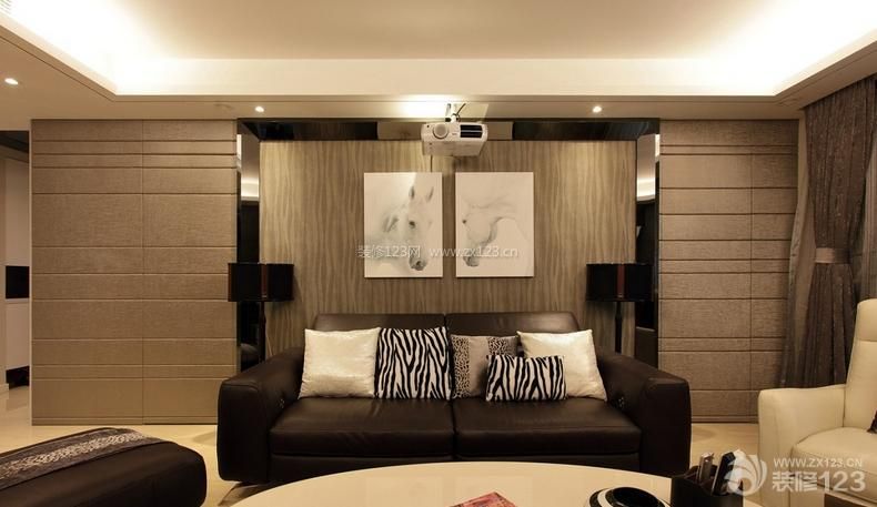 现代简约家具图片家居客厅沙发背景墙装修效果图 
