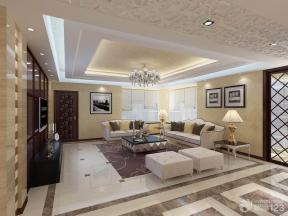 古典家居装修效果图 30平米客厅装修 组合沙发