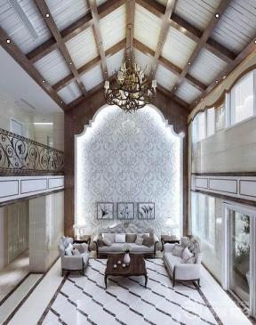 古典家居装修效果图 挑高客厅装修效果图 吊顶设计 